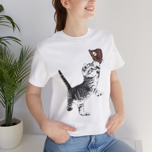 Baseball Kitten Lightweight T-Shirt - Image 7