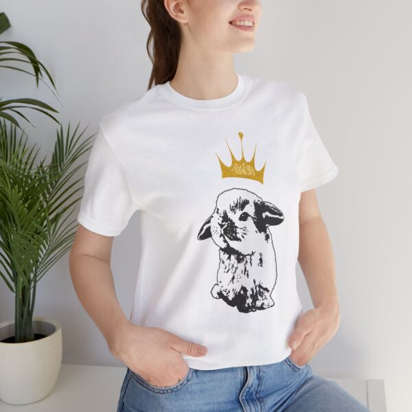 Grumpy Bunny with Crown Lightweight T-Shirt - Image 6