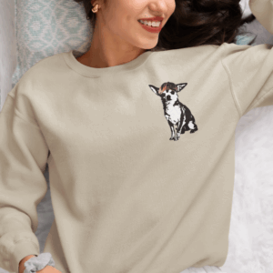 Newsboy Chihuahua Crewneck Sweatshirt