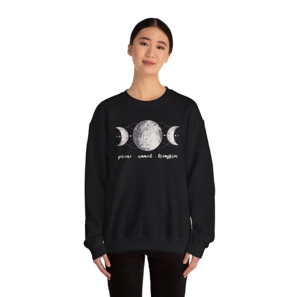 Perceive, Connect, Transform - Moon Phases Crewneck Sweatshirt - Image 7