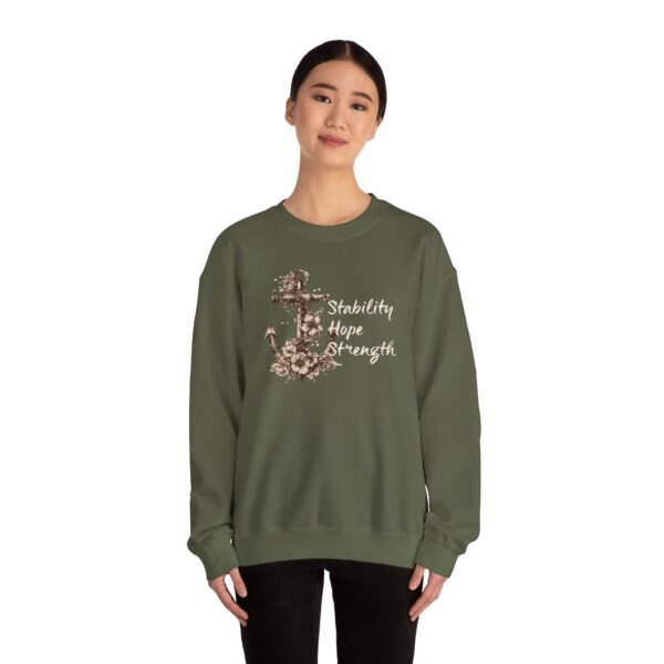 Stability, Hope, Strength - Anchor Crewneck Sweatshirt - Image 19