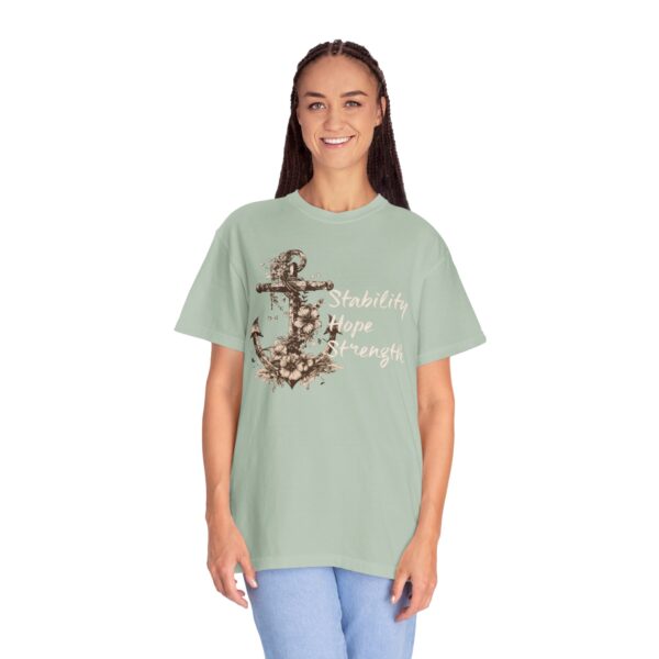Stability, Hope, Strength - Anchor Mediumweight T-Shirt - Image 7