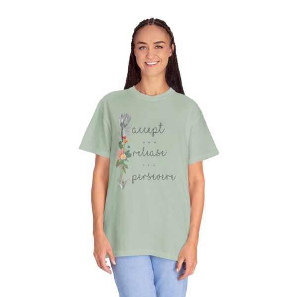 Accept, Release, Persevere - Down Arrow Mediumweight T-Shirt - Image 14