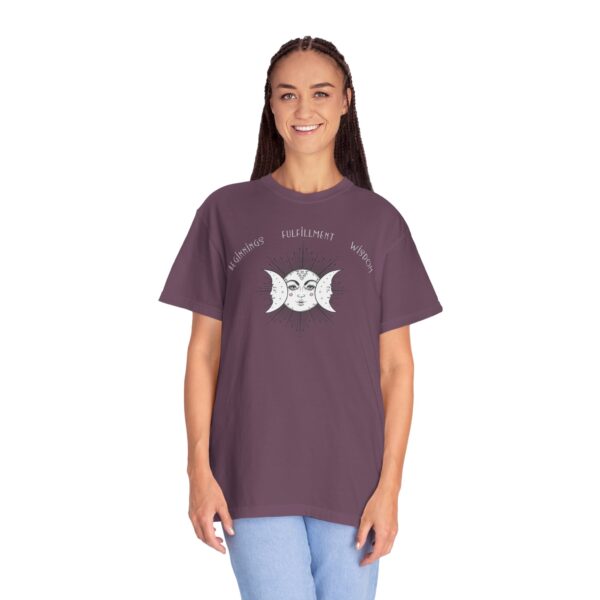 Beginnings, Fulfillment, Wisdom - Triple Moon Midweight T-Shirt - Image 11