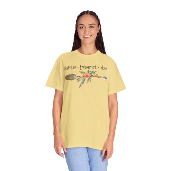Reflection, Empowerment, Wisdom - Left Arrow Mediumweight T-Shirt - Image 15