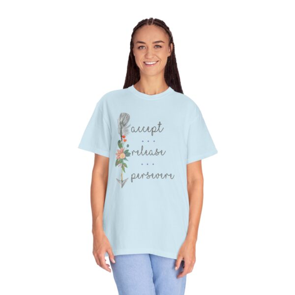 Accept, Release, Persevere - Down Arrow Mediumweight T-Shirt - Image 23
