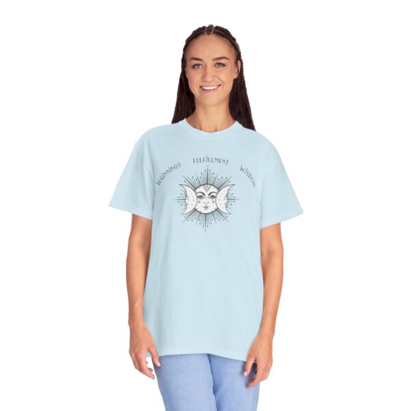 Beginnings, Fulfillment, Wisdom - Triple Moon Midweight T-Shirt - Image 23