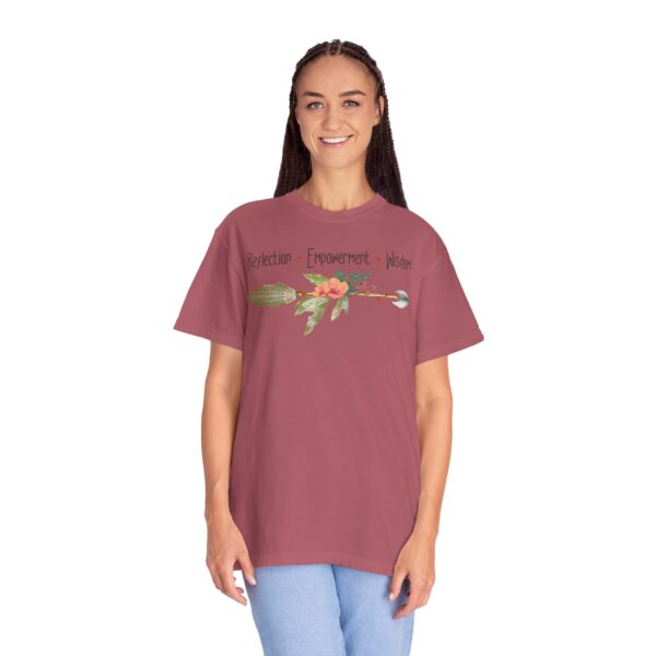 Reflection, Empowerment, Wisdom - Left Arrow Mediumweight T-Shirt - Image 23