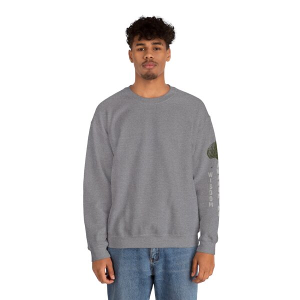 Wisdom, Awakening, Enlightenment - Bodhi Leaf Crewneck Sweatshirt - Image 10