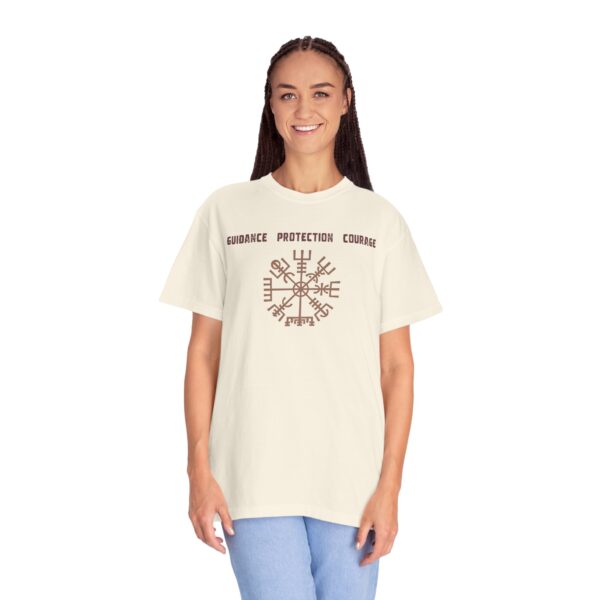 Guidance, Protection, Courage - Vegvisir Mediumweight T-Shirt - Image 10