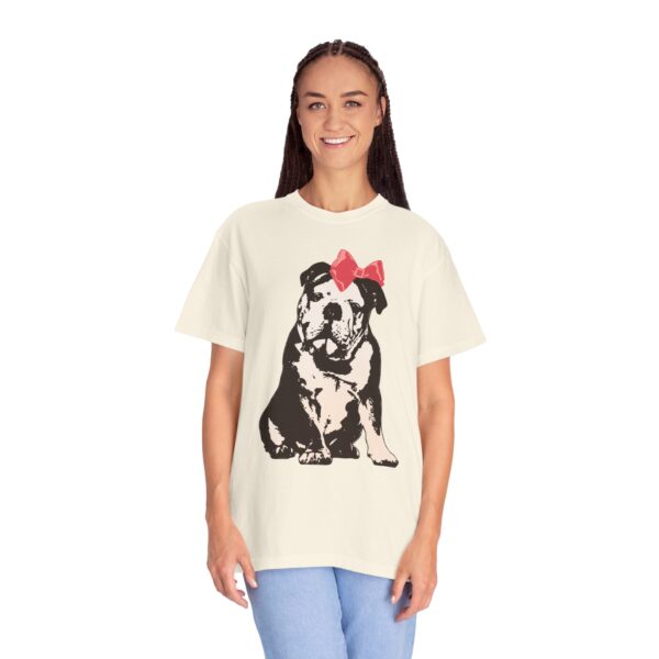 Sitting Pretty English Bulldog Mediumweight T-Shirt - Image 10