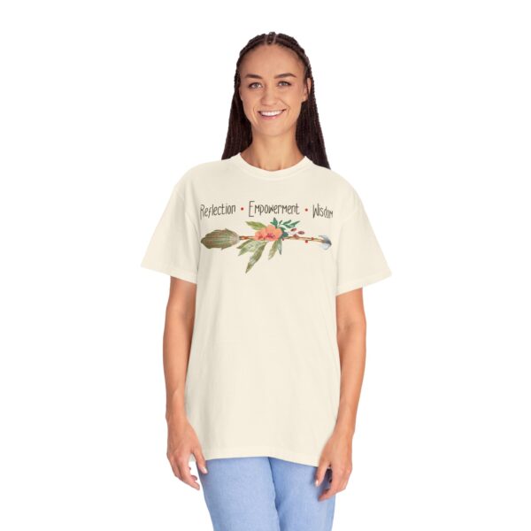 Reflection, Empowerment, Wisdom - Left Arrow Mediumweight T-Shirt - Image 11