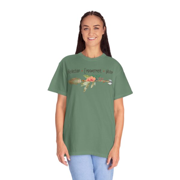 Reflection, Empowerment, Wisdom - Left Arrow Mediumweight T-Shirt - Image 19