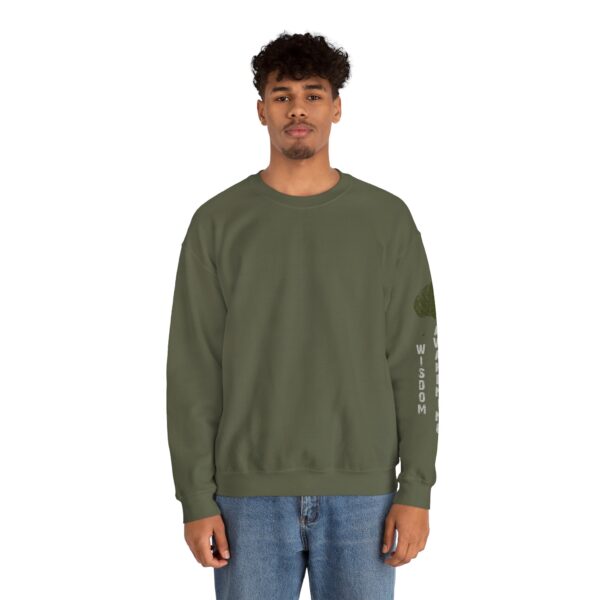 Wisdom, Awakening, Enlightenment - Bodhi Leaf Crewneck Sweatshirt - Image 6