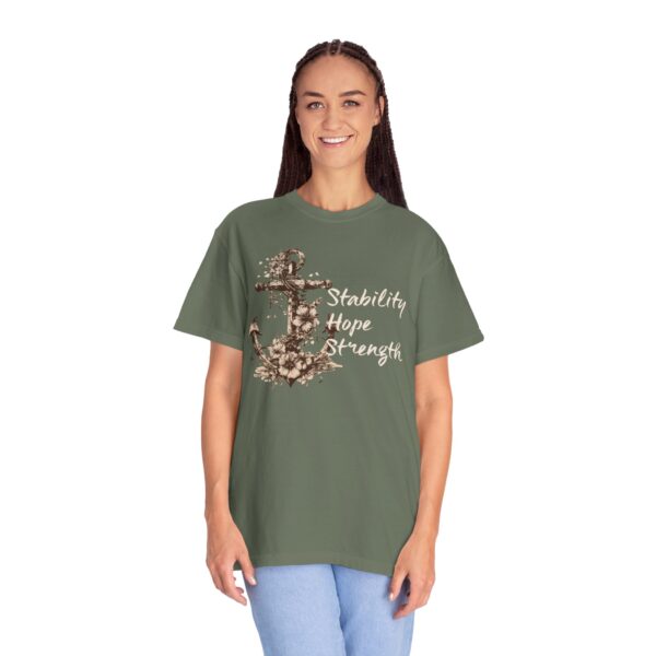 Stability, Hope, Strength - Anchor Mediumweight T-Shirt - Image 11