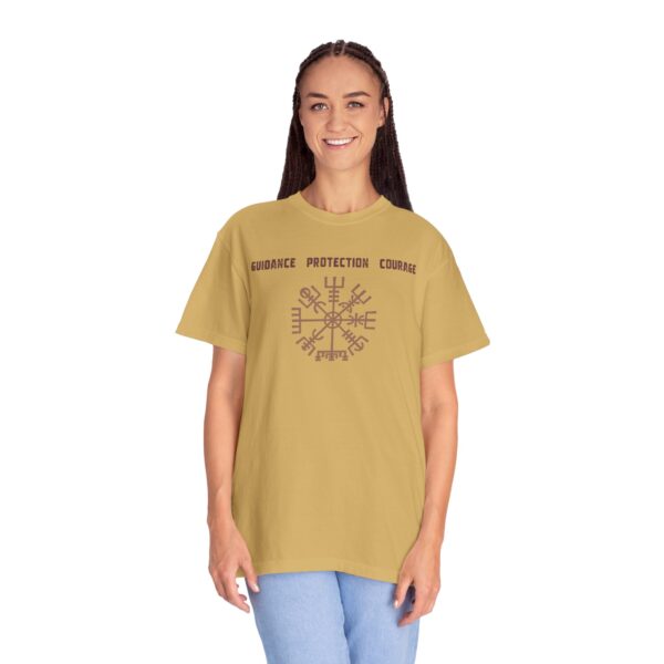 Guidance, Protection, Courage - Vegvisir Mediumweight T-Shirt - Image 14