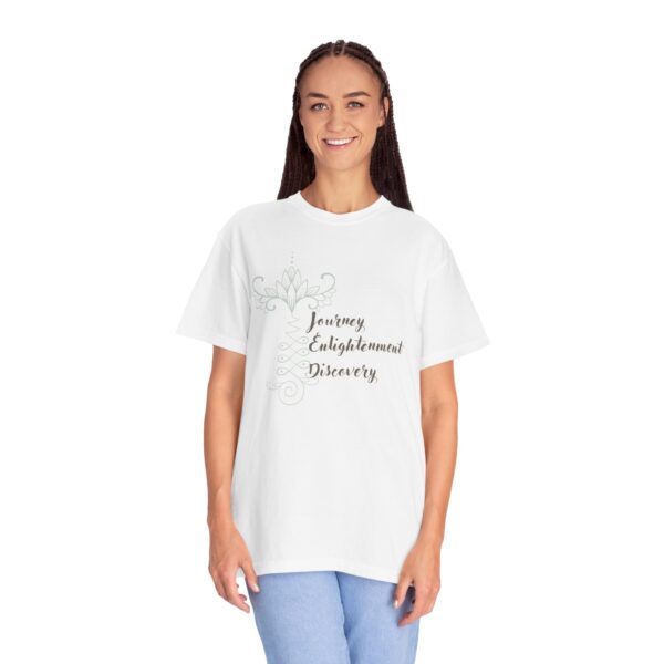 Journey, Enlightenment, Discovery - Unalome Lotus Midweight Shirt - Image 6