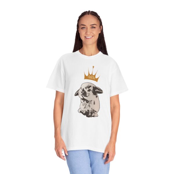Grumpy Bunny with Crown Mediumweight T-Shirt - Image 6