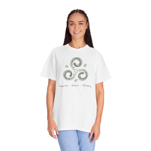 Connection, Growth, Awakening - Triskelion Heavyweight T-Shirt - Image 6