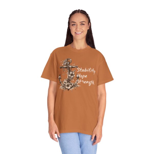 Stability, Hope, Strength - Anchor Mediumweight T-Shirt - Image 19