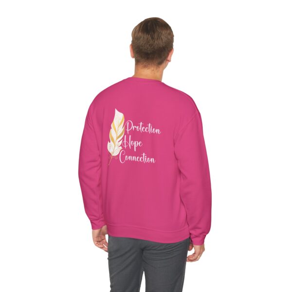 Protection, Hope, Connection - Feather Crewneck Sweatshirt - Image 17