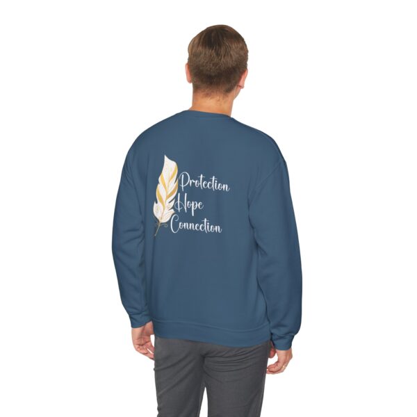 Protection, Hope, Connection - Feather Crewneck Sweatshirt - Image 11
