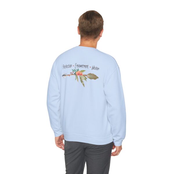 Reflection, Empowerment, Wisdom - Left Arrow Crewneck Sweatshirt - Image 14