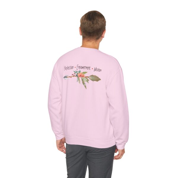 Reflection, Empowerment, Wisdom - Left Arrow Crewneck Sweatshirt - Image 10