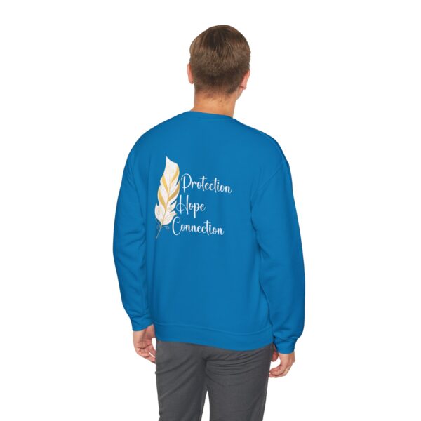 Protection, Hope, Connection - Feather Crewneck Sweatshirt - Image 14