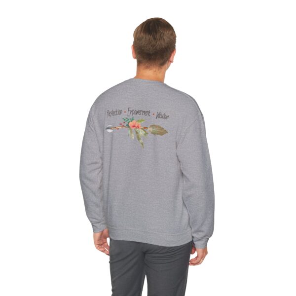 Reflection, Empowerment, Wisdom - Left Arrow Crewneck Sweatshirt - Image 17