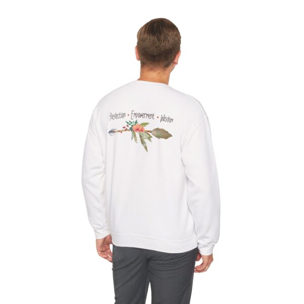 Reflection, Empowerment, Wisdom - Left Arrow Crewneck Sweatshirt - Image 4