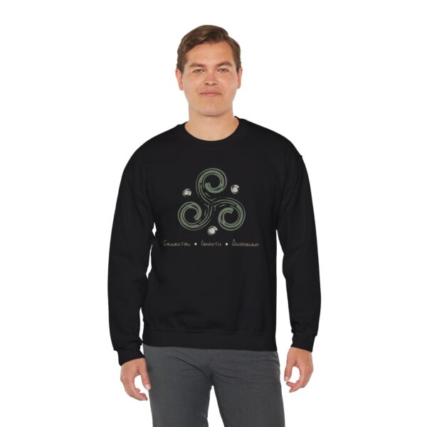 Connection, Growth, Awakening - Triskelion Crewneck Sweatshirt - Image 23