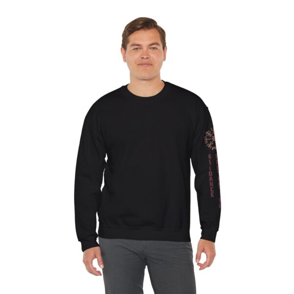Guidance, Protection, Courage - Vegvisir Crewneck Sweatshirt - Image 23
