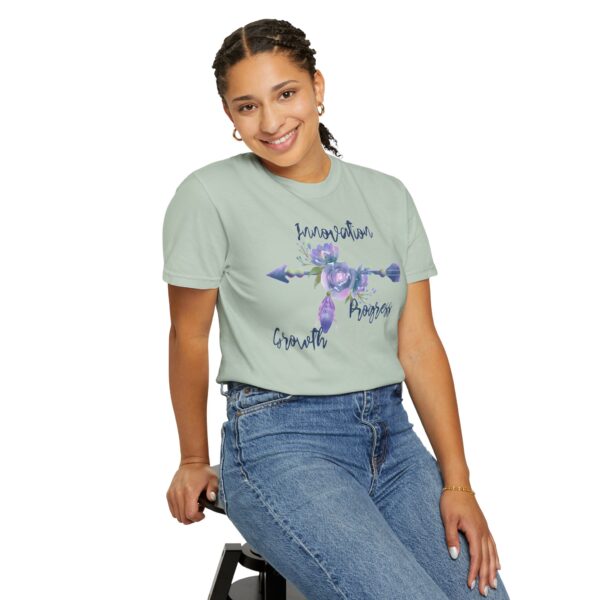 Innovation, Progress, Growth - Right Arrow Mediumweight T-Shirt - Image 23