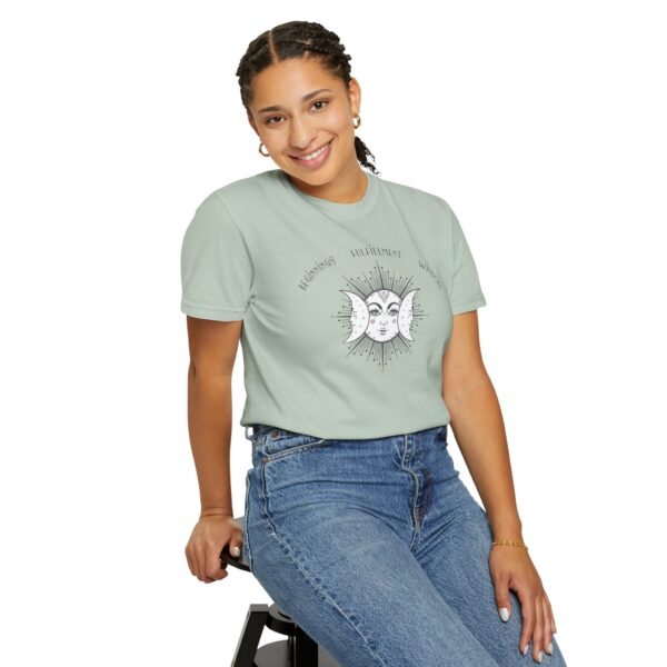 Beginnings, Fulfillment, Wisdom - Triple Moon Midweight T-Shirt - Image 18