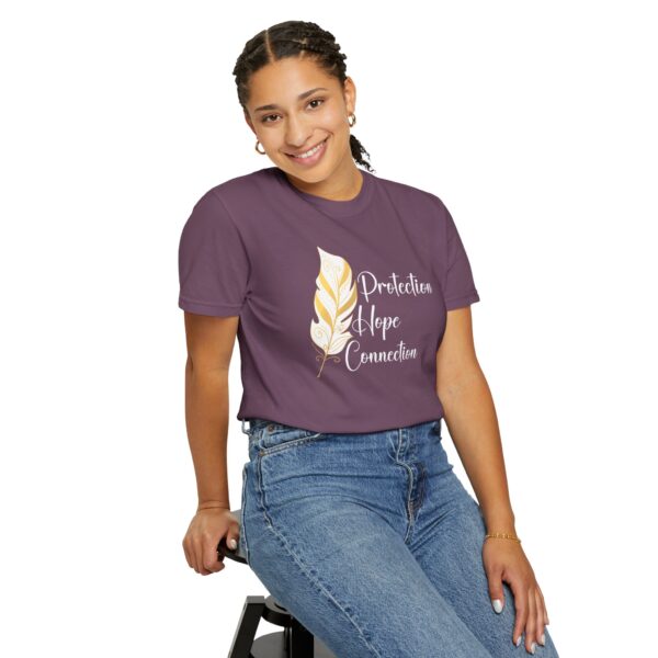 Protection, Hope, Connection - Feather Mediumweight T-Shirt - Image 10
