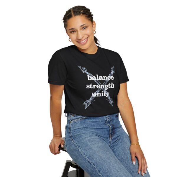 Balance, Strength, Unity - Crossed Arrows Mediumweight T-Shirt - Image 19