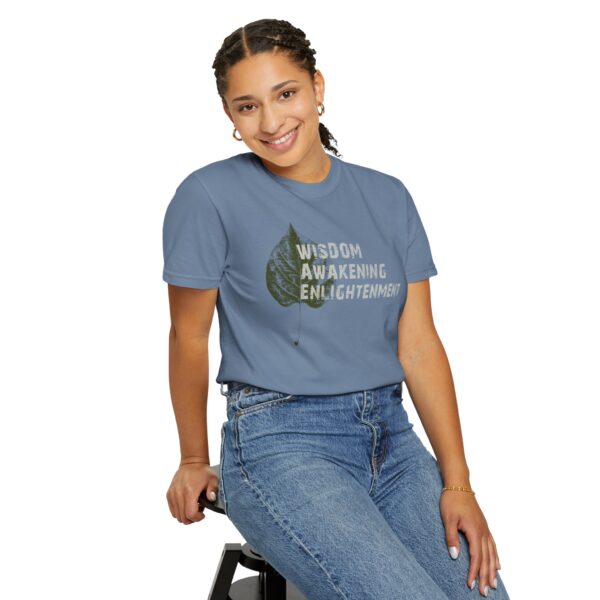 Wisdom, Awakening, Enlightenment -Bodhi Leaf Mediumweight T-Shirt - Image 15