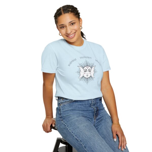 Beginnings, Fulfillment, Wisdom - Triple Moon Midweight T-Shirt - Image 22