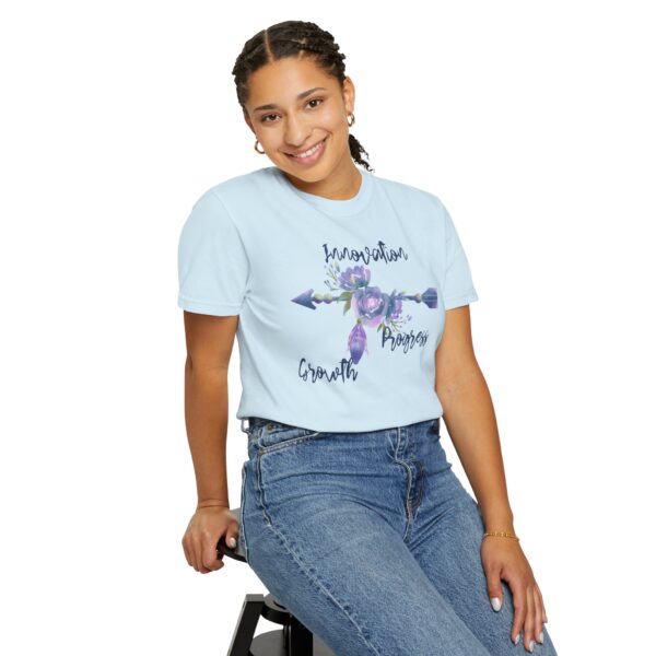 Innovation, Progress, Growth - Right Arrow Mediumweight T-Shirt - Image 19