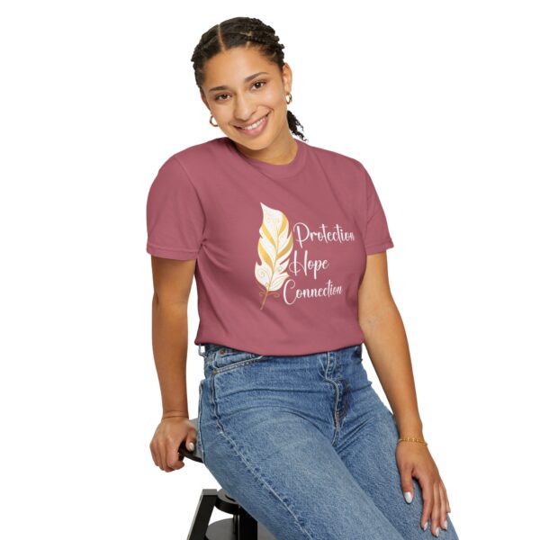 Protection, Hope, Connection - Feather Mediumweight T-Shirt - Image 6