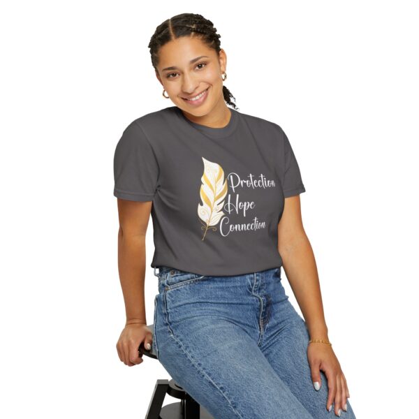 Protection, Hope, Connection - Feather Mediumweight T-Shirt - Image 22