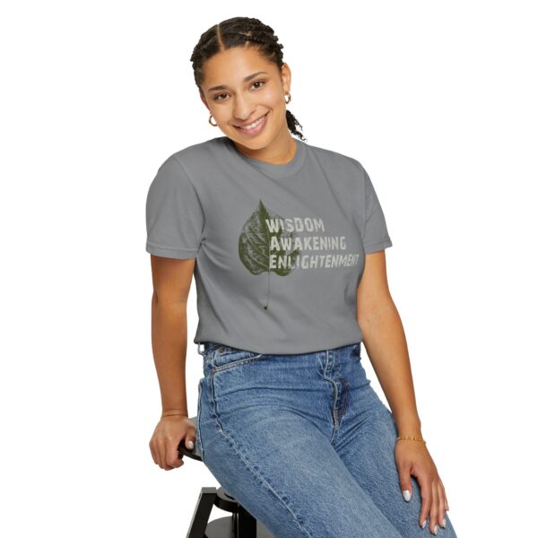 Wisdom, Awakening, Enlightenment -Bodhi Leaf Mediumweight T-Shirt - Image 11
