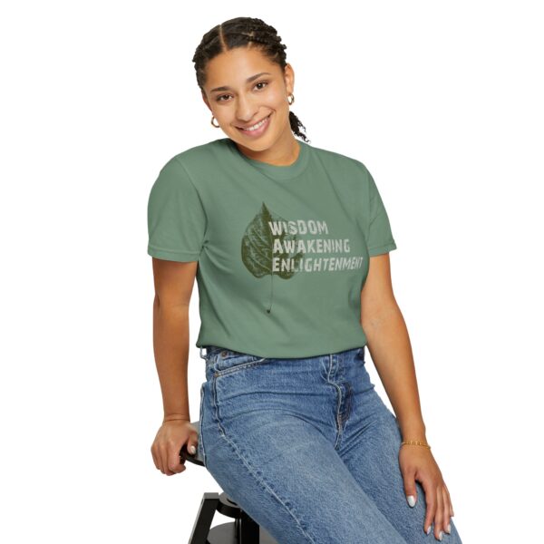 Wisdom, Awakening, Enlightenment -Bodhi Leaf Mediumweight T-Shirt - Image 19