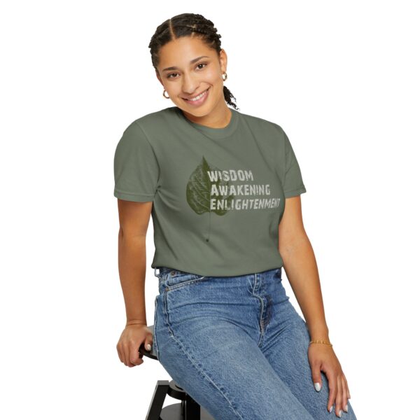 Wisdom, Awakening, Enlightenment -Bodhi Leaf Mediumweight T-Shirt - Image 23