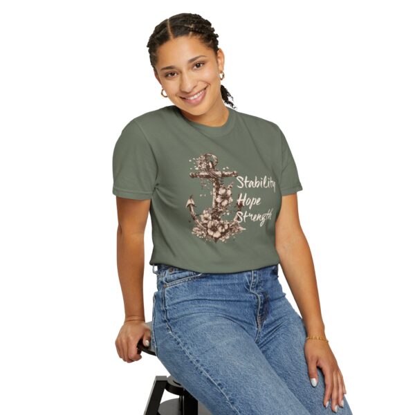 Stability, Hope, Strength - Anchor Mediumweight T-Shirt - Image 10