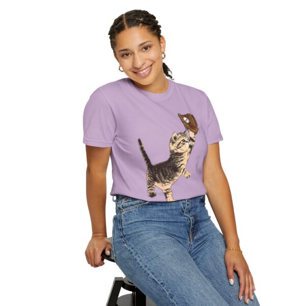 Baseball Kitten Mediumweight T-Shirt - Image 18