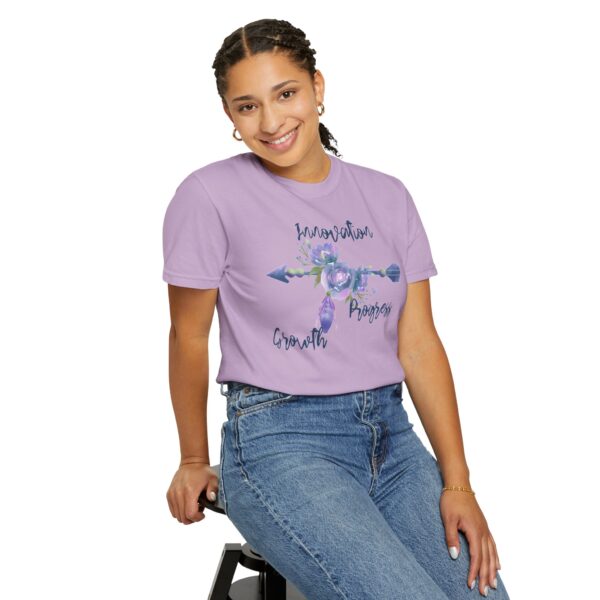 Innovation, Progress, Growth - Right Arrow Mediumweight T-Shirt - Image 15