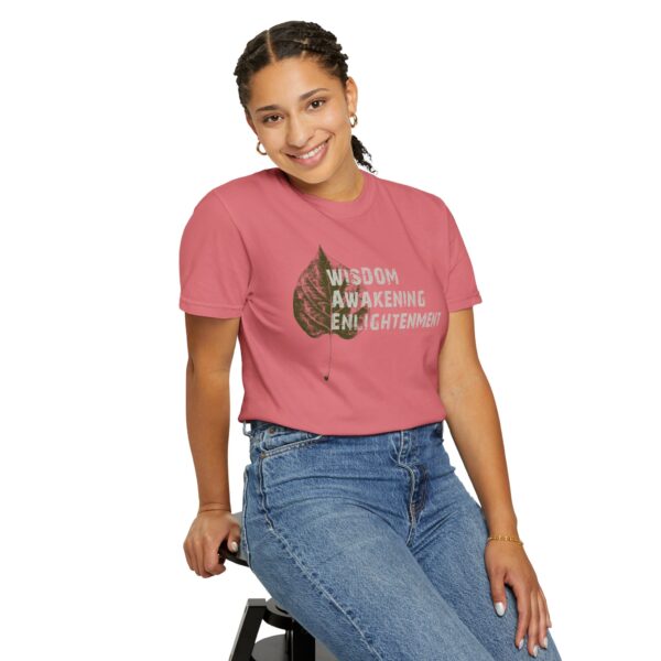 Wisdom, Awakening, Enlightenment -Bodhi Leaf Mediumweight T-Shirt - Image 7