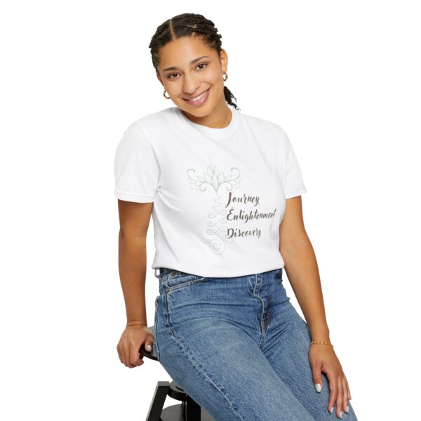 Journey, Enlightenment, Discovery - Unalome Lotus Midweight Shirt - Image 5